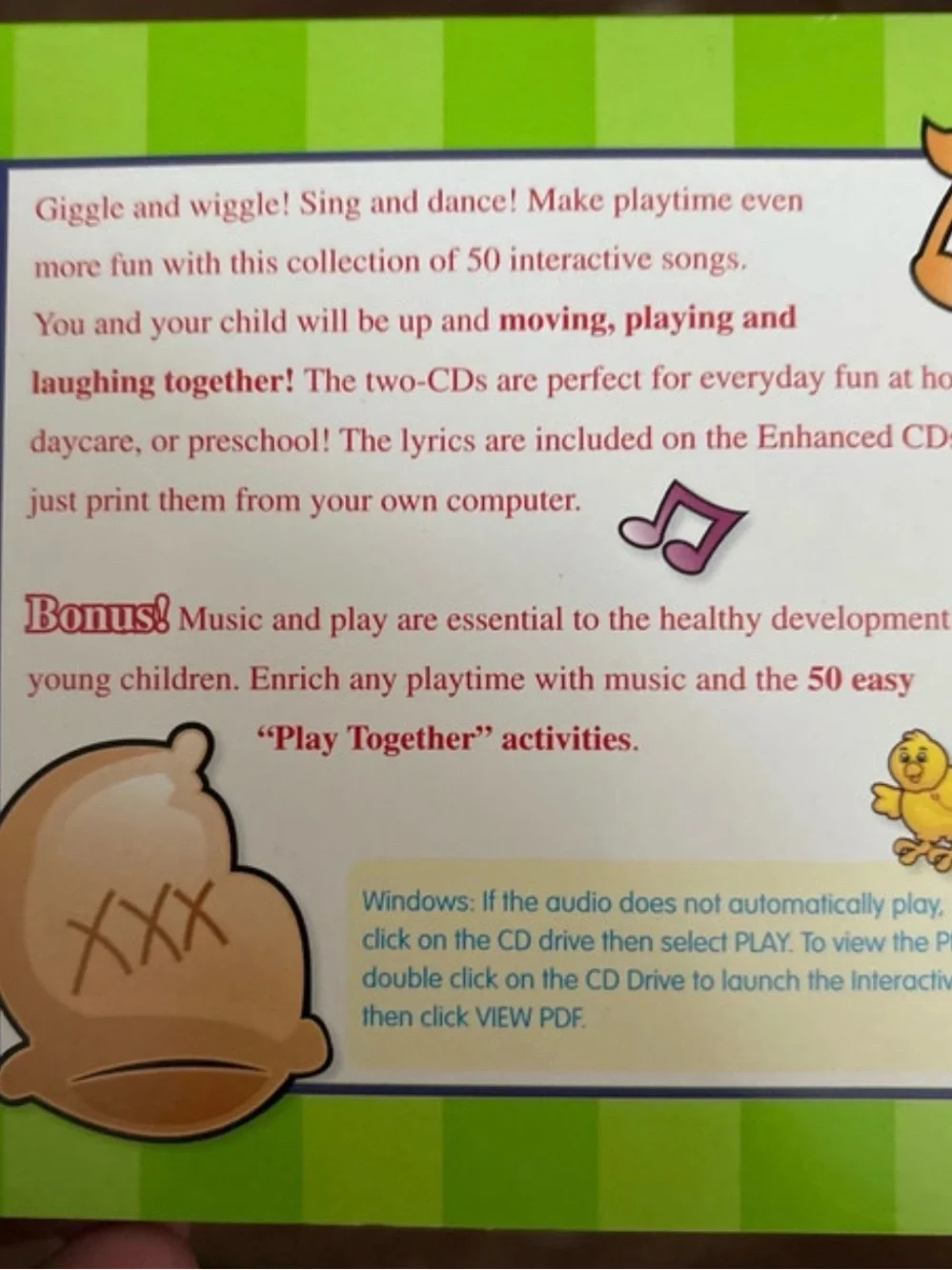 Source Unknown Giggly Wiggly Silly Songs - Green and Red Kids Party Music